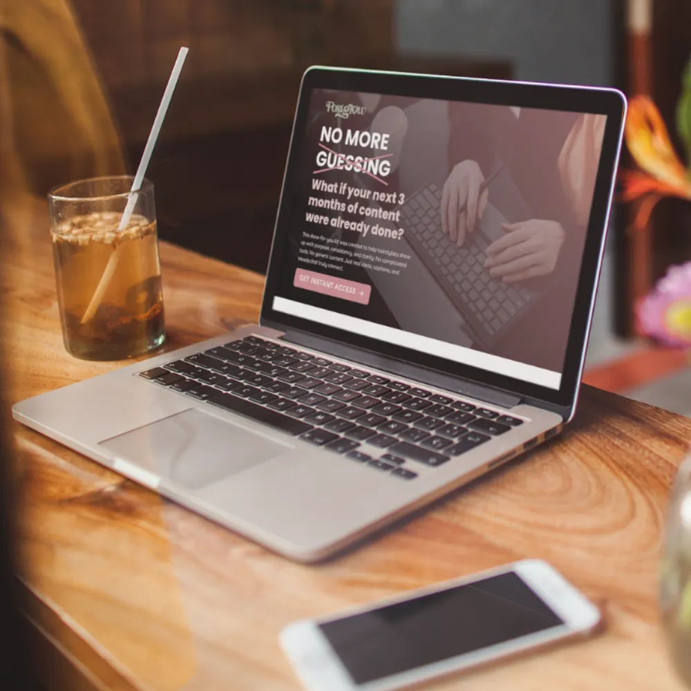 Landing page post Glow Club